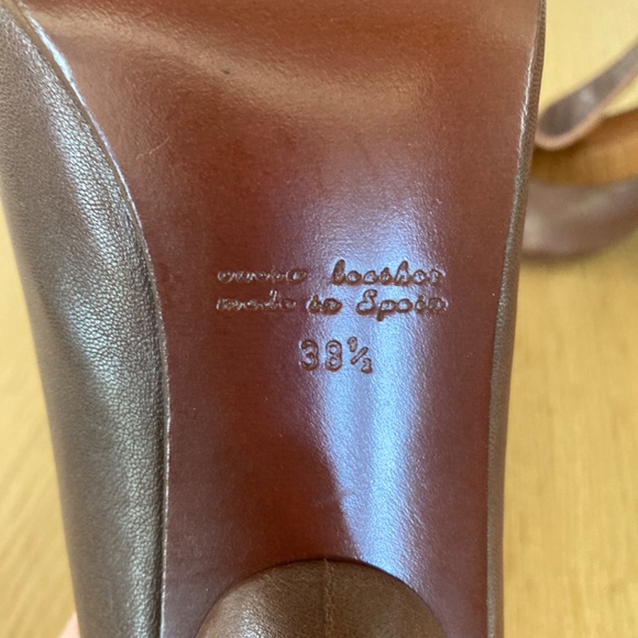 Chie Mihara Brown T-Strap Heels - Picture 12 of 12